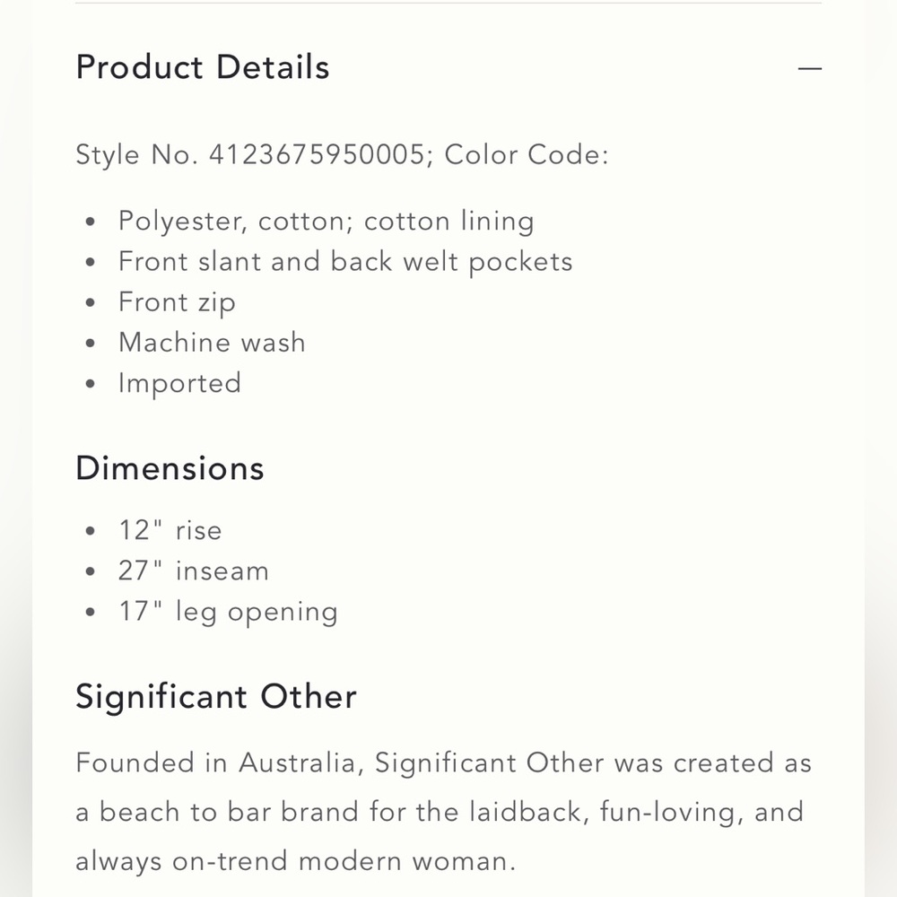 Significant Other Emery Pant - Anthropologie